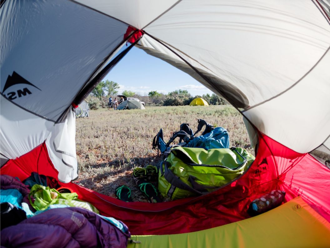 A Tent with gear